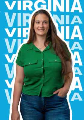 Virginia 

La dura del análisis de propuestas y de coordinar espacios ciudadanos. Amante del mate y el yoga.